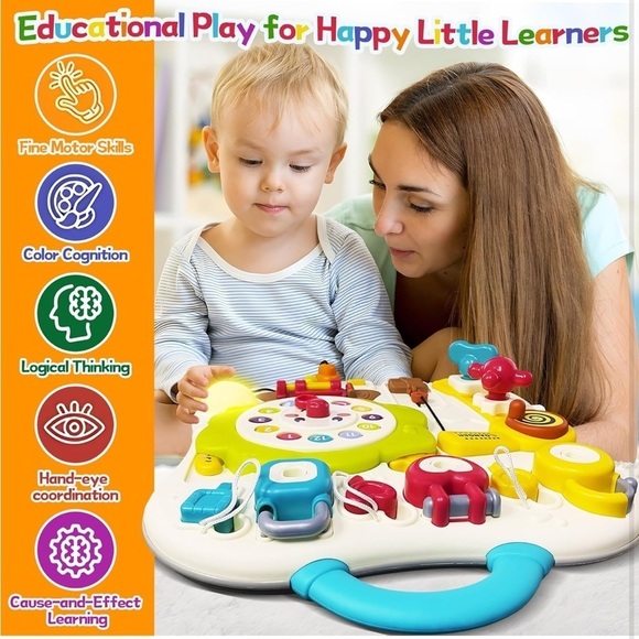 Brand New Exploration Busy Board Montessori Colorful Travel Toddler Sensory Toy - Picture 12 of 16